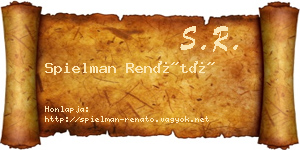 Spielman Renátó névjegykártya